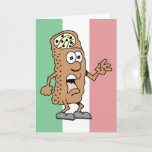 Holy Cannoli! You're 40! Funny 40th Birthday Card<br><div class="desc">Holy Cannoli! You're 40! Funny 40th Birthday Card. A great greeting card for someone turning forty. This pastry cartoon is perfect for an Italian man or woman turning forty or for anyone with a sense of humour. It features the colours of the flag of Italy.</div>