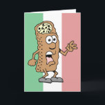 Holy Cannoli! You're 65! Funny 65th Birthday Card<br><div class="desc">Holy Cannoli! You're 65! Funny 65th Birthday Card. A great greeting card for someone turning sixty five. This pastry treat is perfect for an Italian man or woman turning sixty five or for anyone with a sense of humour. It features the colours of the flag of Italy.</div>