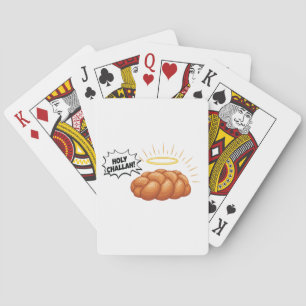 Holy Challah Hanukkah Jewish Jew Bread  Playing Cards