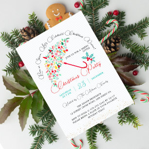 Holy Christmas  New Year Shower Brunch Party Invitation