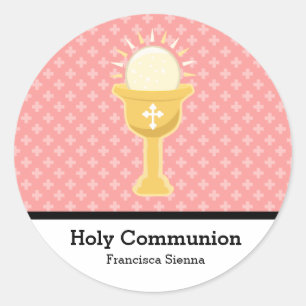 Holy Communion Classic Round Sticker