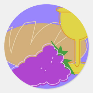 Holy Communion Classic Round Sticker