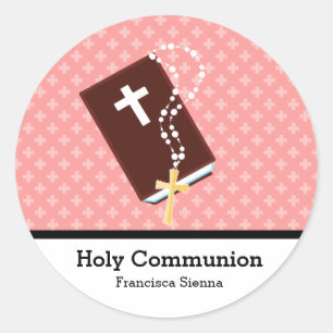 Holy Communion Classic Round Sticker