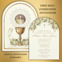 Holy Communion Divine Mercy Floral