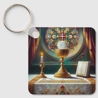 Holy Communion-Eucharist Catholic Christian Key Ring