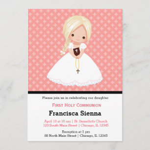 Holy Communion girl Invitation