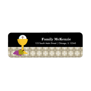 Holy Communion Return Address Label