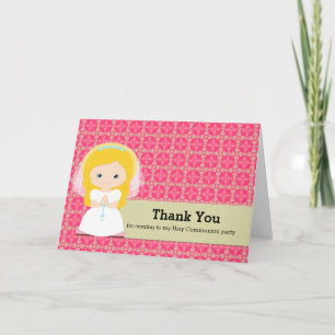 Holy Communion Thank you Card