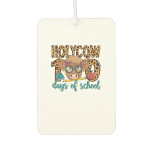 Holy Cow 100 Days Of School 100th Day Smarter Teac Car Air Freshener