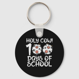 Holy Cow 100 Days Of School 100th Day Smarter Teac Key Ring