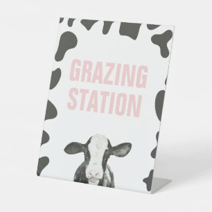 Holy Cow 1st Birthday Grazing Station Food Sign