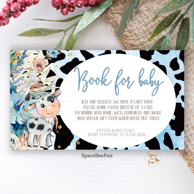 Holy Cow Baby Shower book for baby Request Enclosu Enclosure Card (Holy Cow Baby Shower,Boy Boho,book for baby Request,Enclosure Card,Baby Shower ,Boho Baby Shower,Cut)