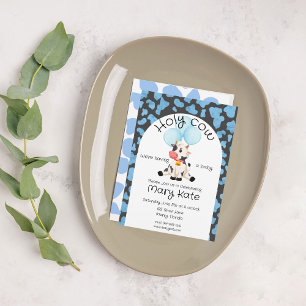 Holy Cow Baby Shower Invitation