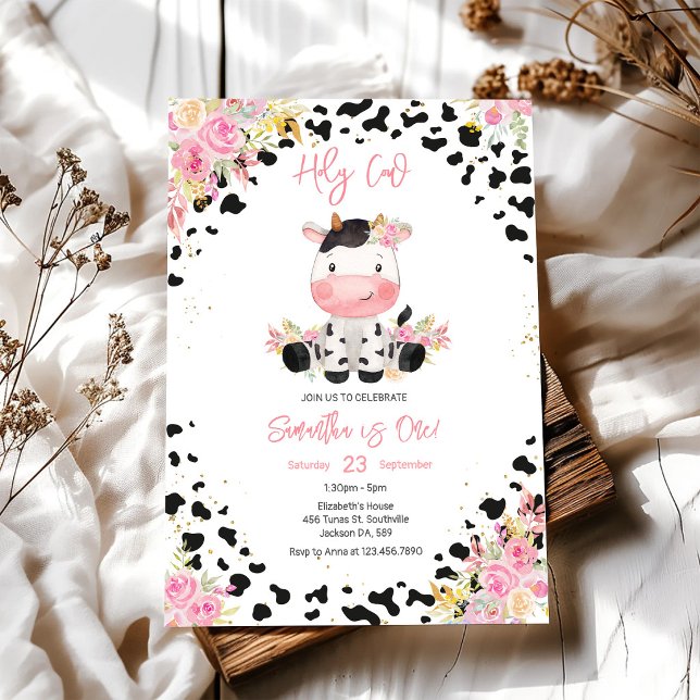 Holy Cow Birthday Invitation (Creator Uploaded)