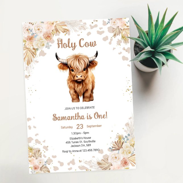 Holy Cow Birthday Invitation (Creator Uploaded)