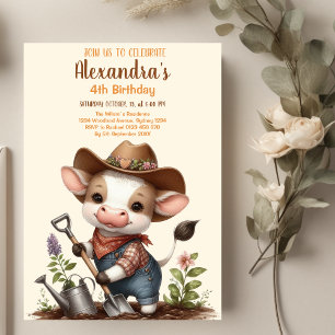 Holy Cow Birthday  Invitation