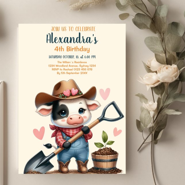Holy Cow Birthday  Invitation (Creator Uploaded)