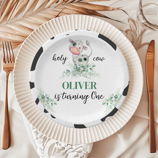 Holy Cow Birthday Paper Plate (Creator Uploaded)