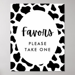 Holy Cow Birthday Party Please Take One Favour Sig Poster