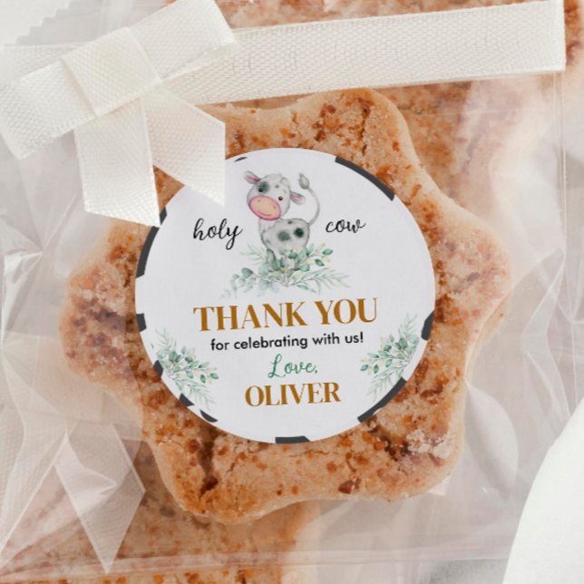 Holy Cow Birthday Sticker Labels (Creator Uploaded)
