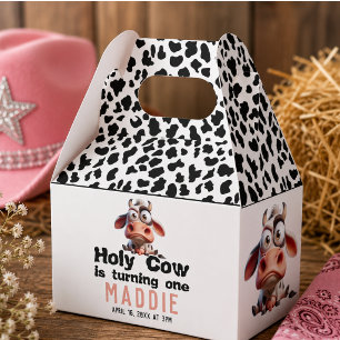 Holy Cow Caricatures I’m One Cowgirl 1st Birthday Favour Box