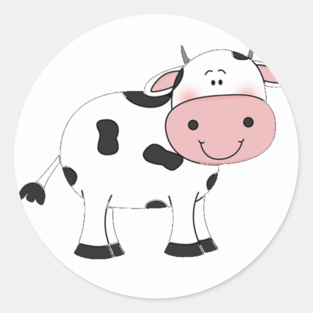 Holy Cow Classic Round Sticker (Front)