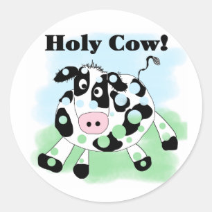 Holy Cow Classic Round Sticker