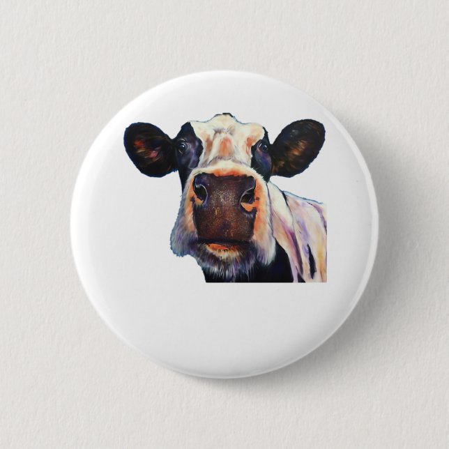 Holy Cow Classic T-Shirt 6 Cm Round Badge (Front)