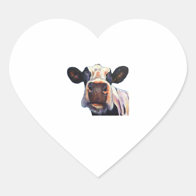 Holy Cow Classic T-Shirt Heart Sticker (Front)