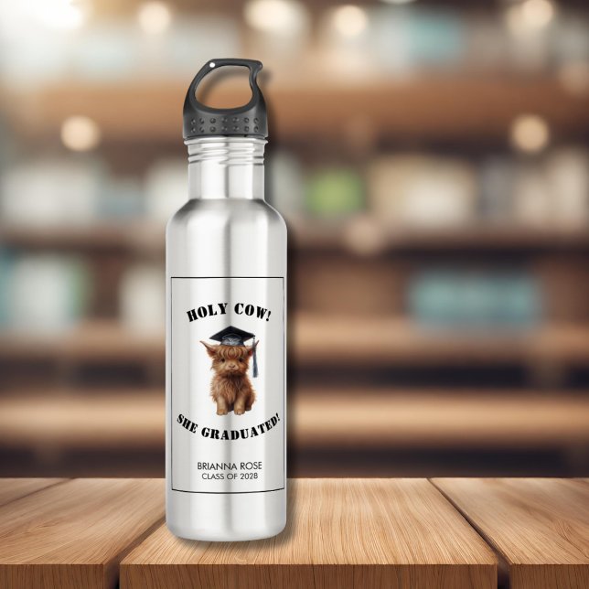 Holy Cow! Graduation  710 Ml Water Bottle (Creator Uploaded)