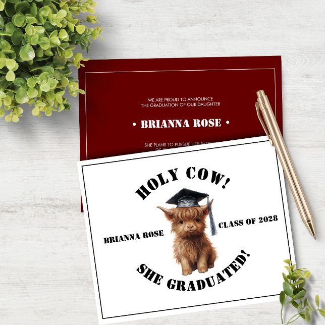 Holy Cow! Graduation Announcement (Creator Uploaded)