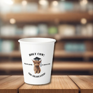 Holy Cow! Graduation Paper Cup