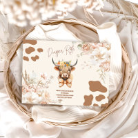 Holy Cow Greenery Highland Cow  Diapper Raffle