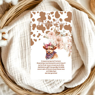 Holy Cow Highland Cow Books for Baby Enclosure Card