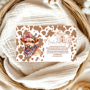 Holy Cow Highland Cow Books for Baby Enclosure Card