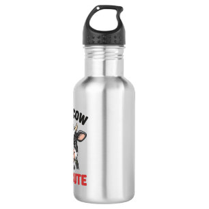 Holy Cow I’m Cute Funny Cow Vintage Engraving Desi 532 Ml Water Bottle