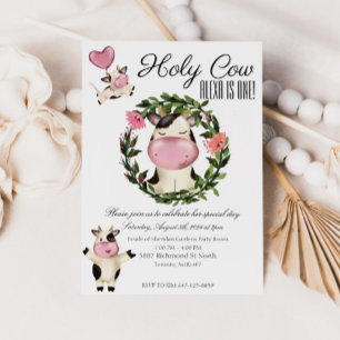 Holy Cow! Invitation