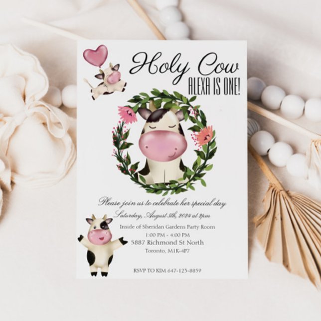 Holy Cow! Invitation (Creator Uploaded)
