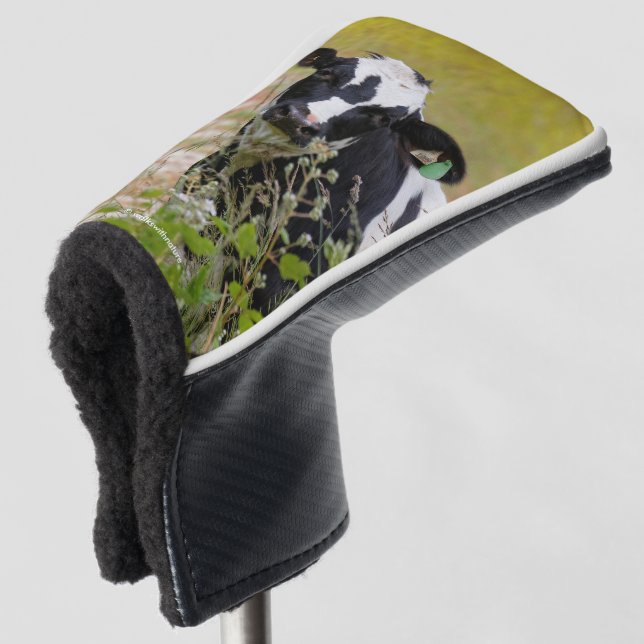 Holy Cow! It's a Holstein Friesian! Golf Head Cover (3/4 Front)