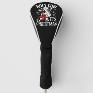 Holy Cow It's Christmas Funny Cow Lover Farm Golf Head Cover