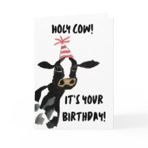 Holy Cow! It's Your Birthday Card