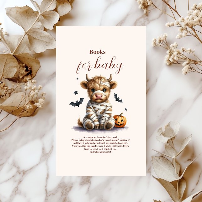 Holy Cow Little Boo Halloween Books for Baby Enclosure Card (Creator Uploaded)