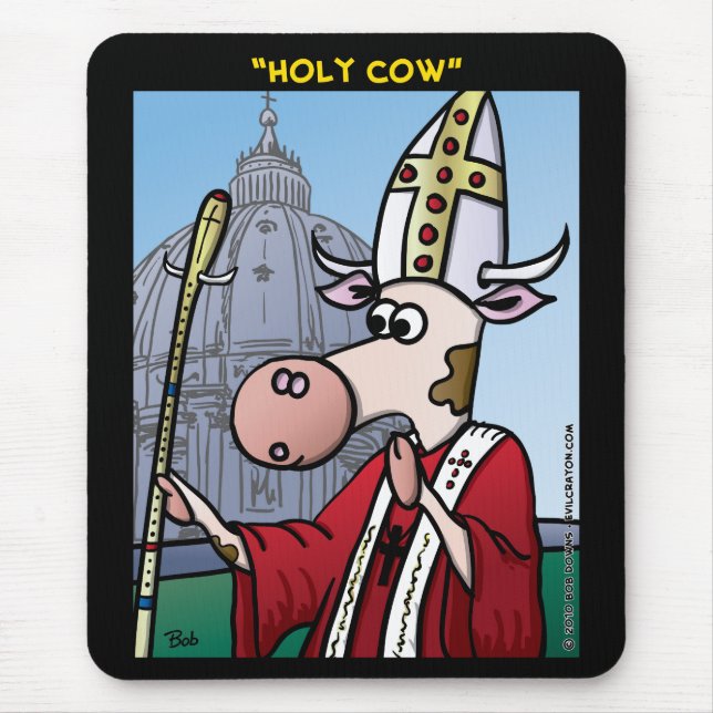 "Holy Cow" Mouse Pad (Front)