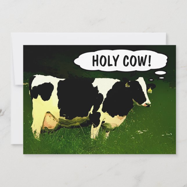 Holy Cow! New Country Home Housewarming Party Invitation (Front)