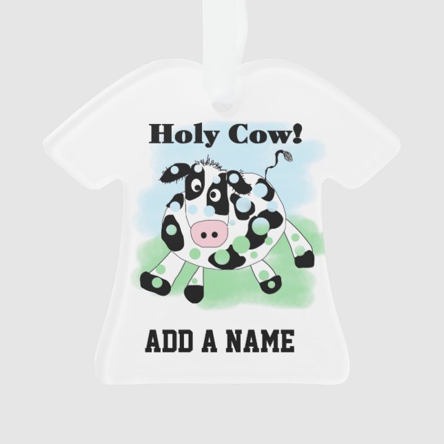 Holy Cow Ornament (Front)