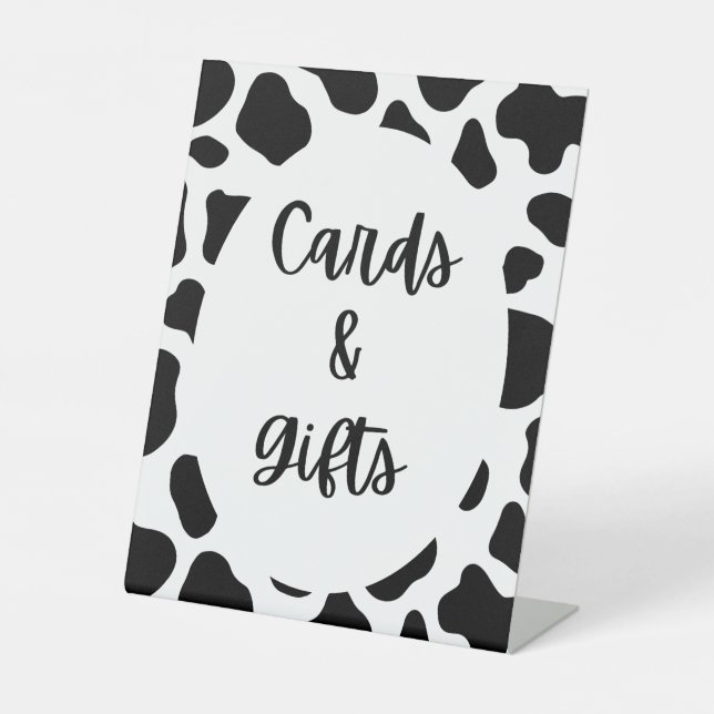 Holy Cow Print Birthday Cards and Gifts Sign (Front)
