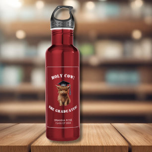 Holy Cow! Red Graduation 710 Ml Water Bottle