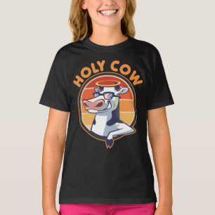 Holy Cow Saying. Funny Holy Cow with Sunglasses T-Shirt