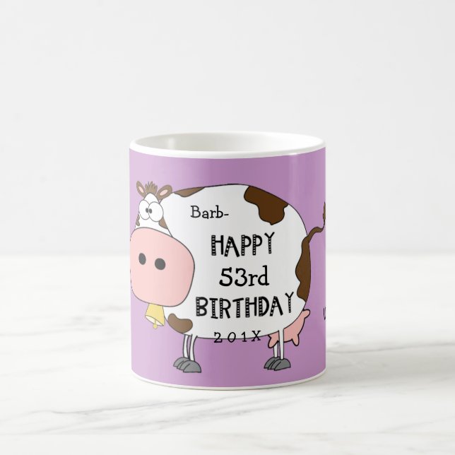 Holy Cow!-This is your "any age here" birthday Coffee Mug (Center)