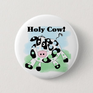 Holy Cow Tshirts and Gifts 6 Cm Round Badge
